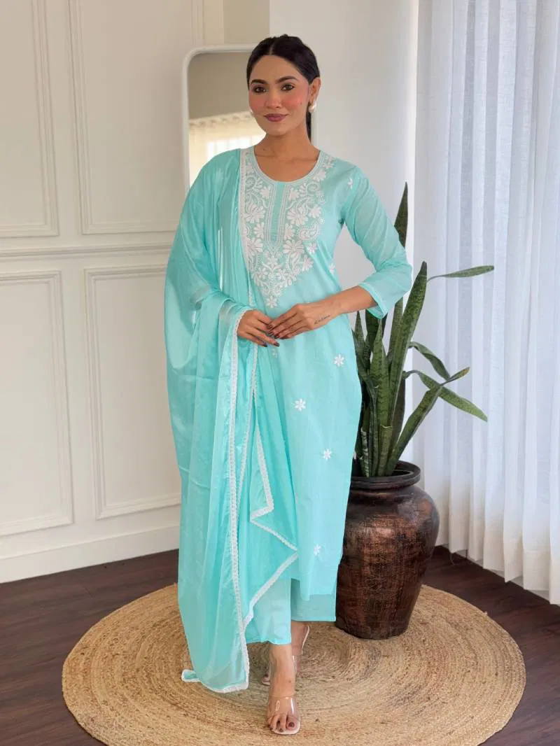 Cct 103 Cotton Fancy Kurti Bottom With Dupatta Wholesale In India