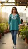 Naisha K 378 Cotton Embroidery Work Casual Wear Top Wholesale Clothing Distributors In India