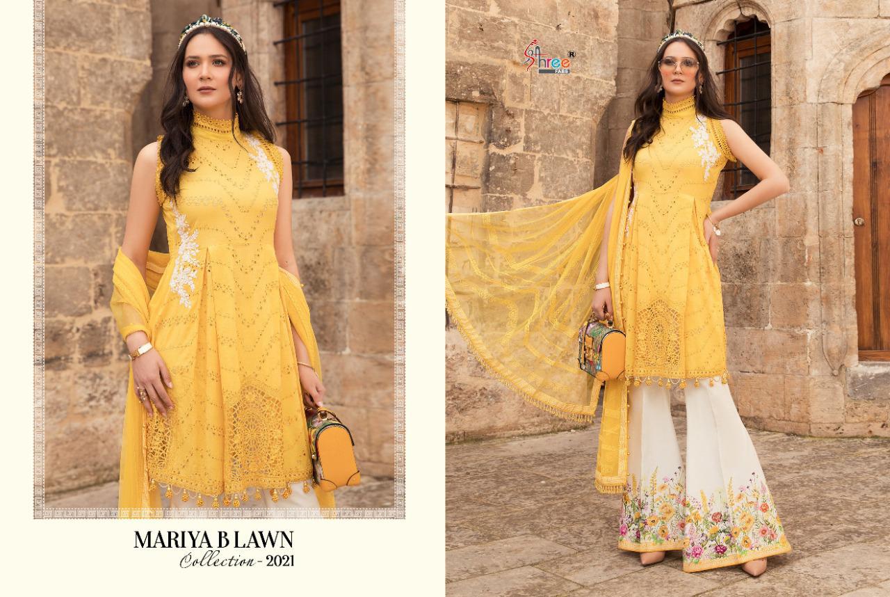 Shree Mariya B Latest Fancy Festive Wear Pure Lawn Print With Exclusive Embroidery Pakistani Salawar Suits Collection

