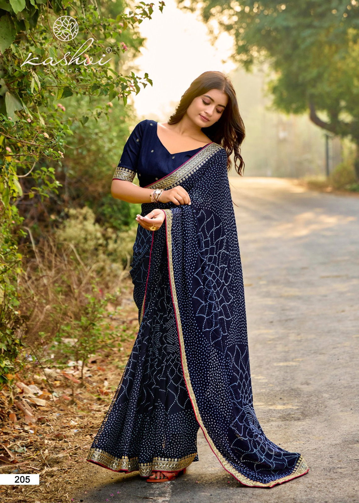 Chuneri Vol 2 By Kashvi Mono Georgette Daily Wear Saree Orders In India