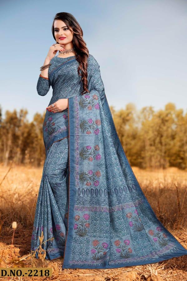 Naree Beauty Silk Printed Designer Party wear Saree Collections