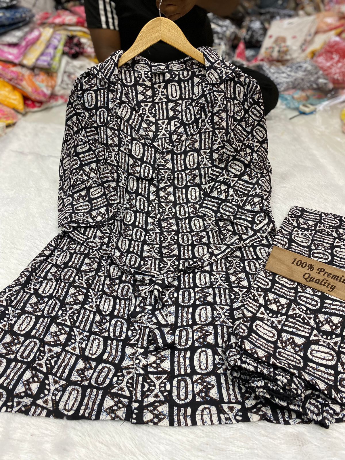 Strawberry Cord Set Printed Kurti With Bottom Catalog