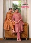 Srivali By Rangoon Muslin Jacquard Kurti With Bottom Dupatta 