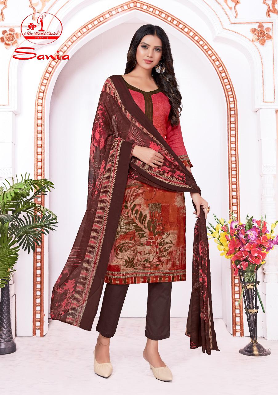 Miss World Choice Sania 5 Latest Fancy Regular Wear Printed Cotton Collection
