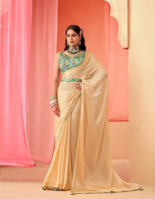 Sanskar Spring Sartin Chiffon Digital Printed Saree Wholesalers In Delhi