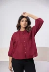 Naisha K 815 Cotton Slub Shifly Worked Bulk Ladies Top Shirt Orders In India
