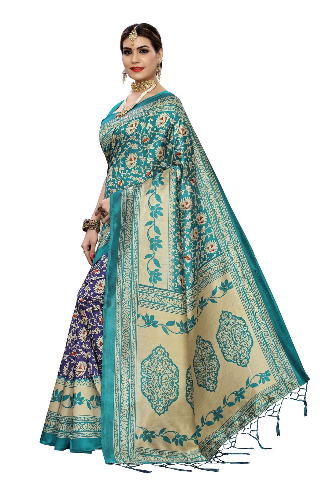 Sf 233 Latest Designer Fancy Casual Wear Printed Art Silk Sarees Collection
