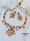 Brass Rajwadi Gold Necklace 19 Online Wholesale