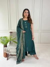 Naisha K 260 Vertican Mirror Worked Kurti With Bottom Dupatta Wholesalers In Delhi