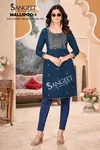 Mallipoo 1 By Sangeet Rayon Embroidery Designer Surat Kurti Wholesale Market