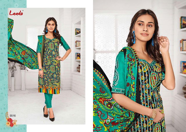 Laado Print 55 Latest Collection Of Daily Wear Printed Pure Cotton Salwar Kameez 