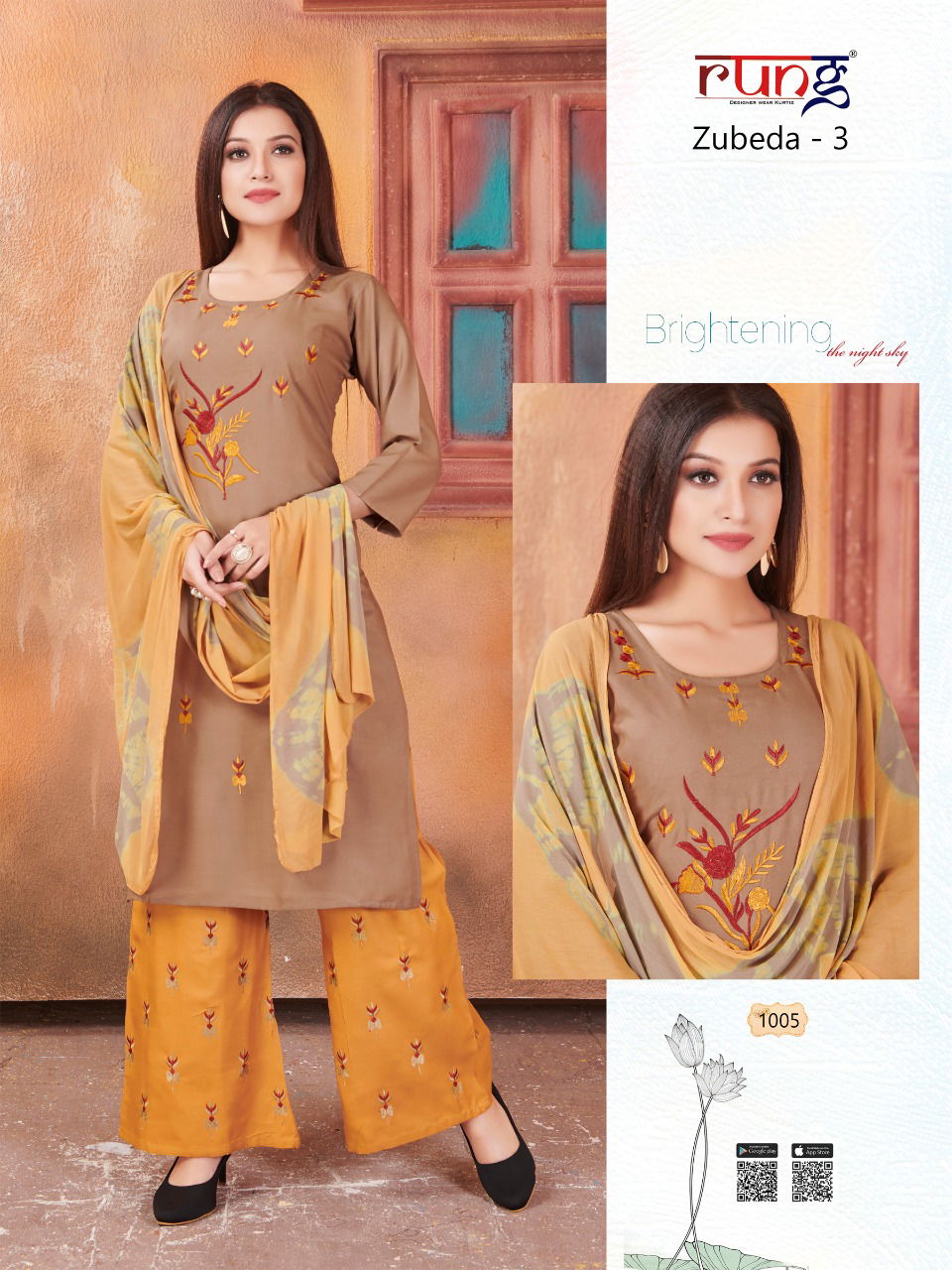 Rung Zbeda 3 Latest Fancy Designer Regular Casual Wear Heavy Rayon Ready Made Collection
