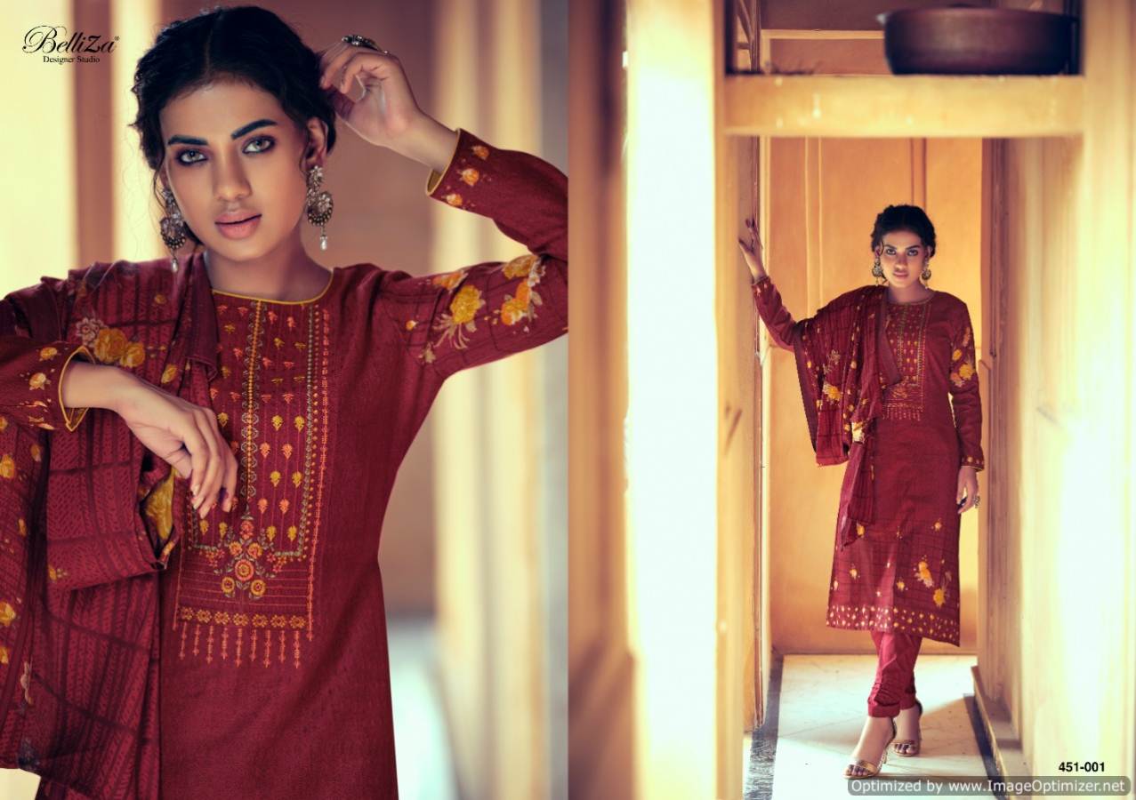 Belliza Riwayat Heavy Designer Kashmiri Work Pure Pashmina Salwar Suit Collection 