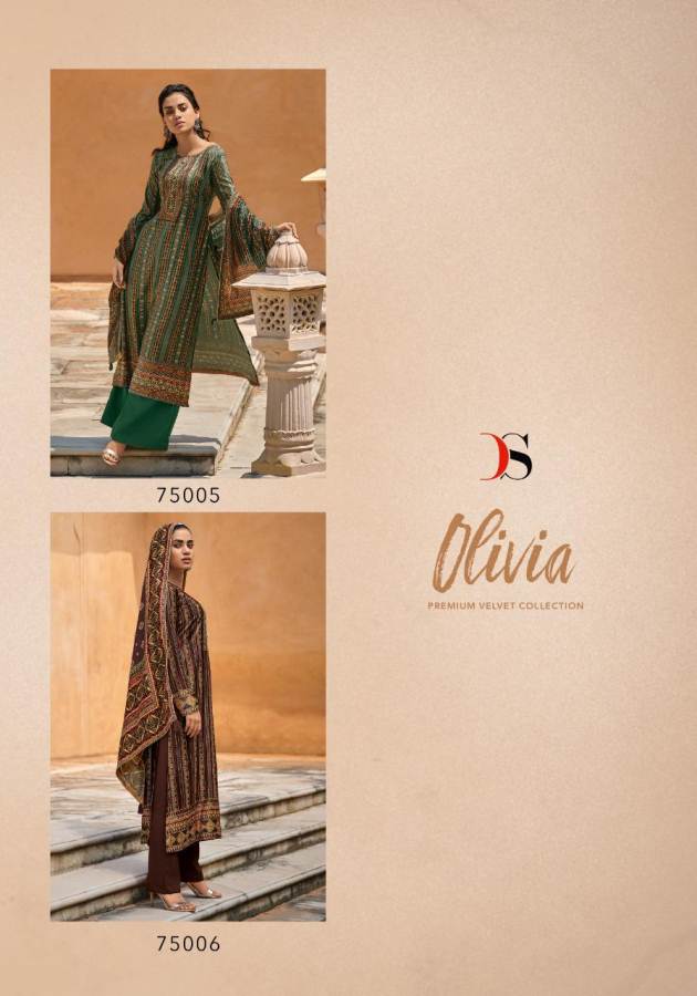 Deepsy Olivia Latest Exclusive Collection Of Velvet Digital Printed Dress Material 