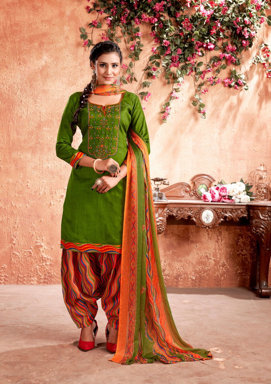 Anita Kesariya Mehar Fancy designer Daily Casual Wear jam cotton Printed Designer Dress Material Collection
