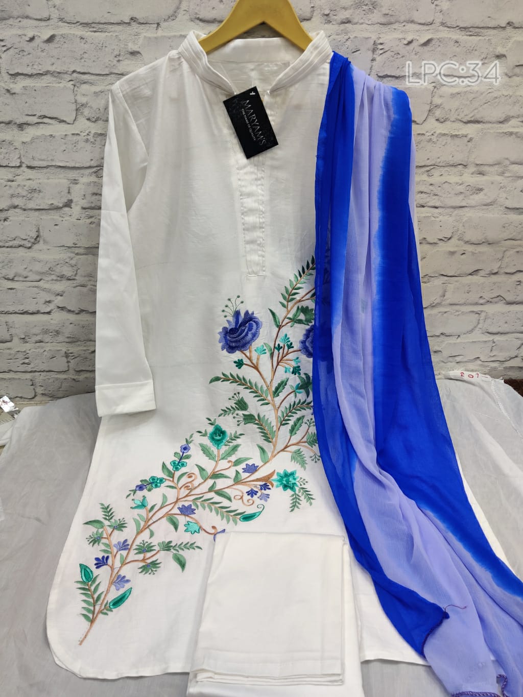Maryams Lawn Cotton Kurti With Bottom Dupatta Catalog