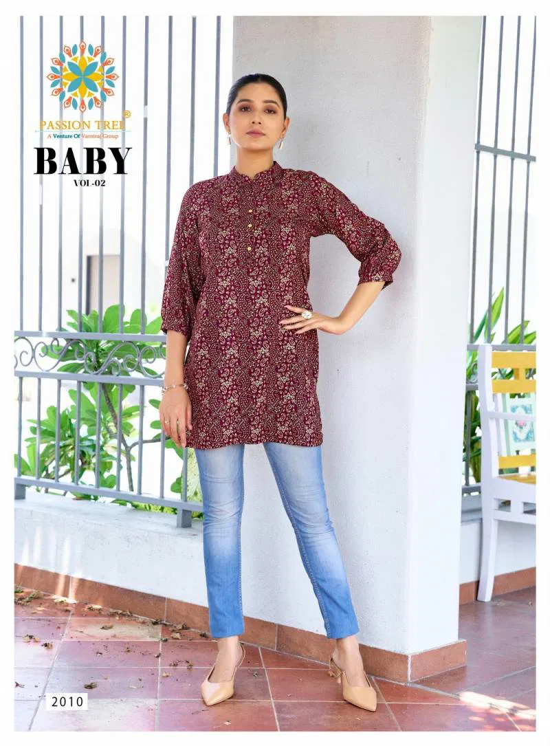 Baby Vol 2 By Passion Tree Rayon Short Tops Wholesale In India