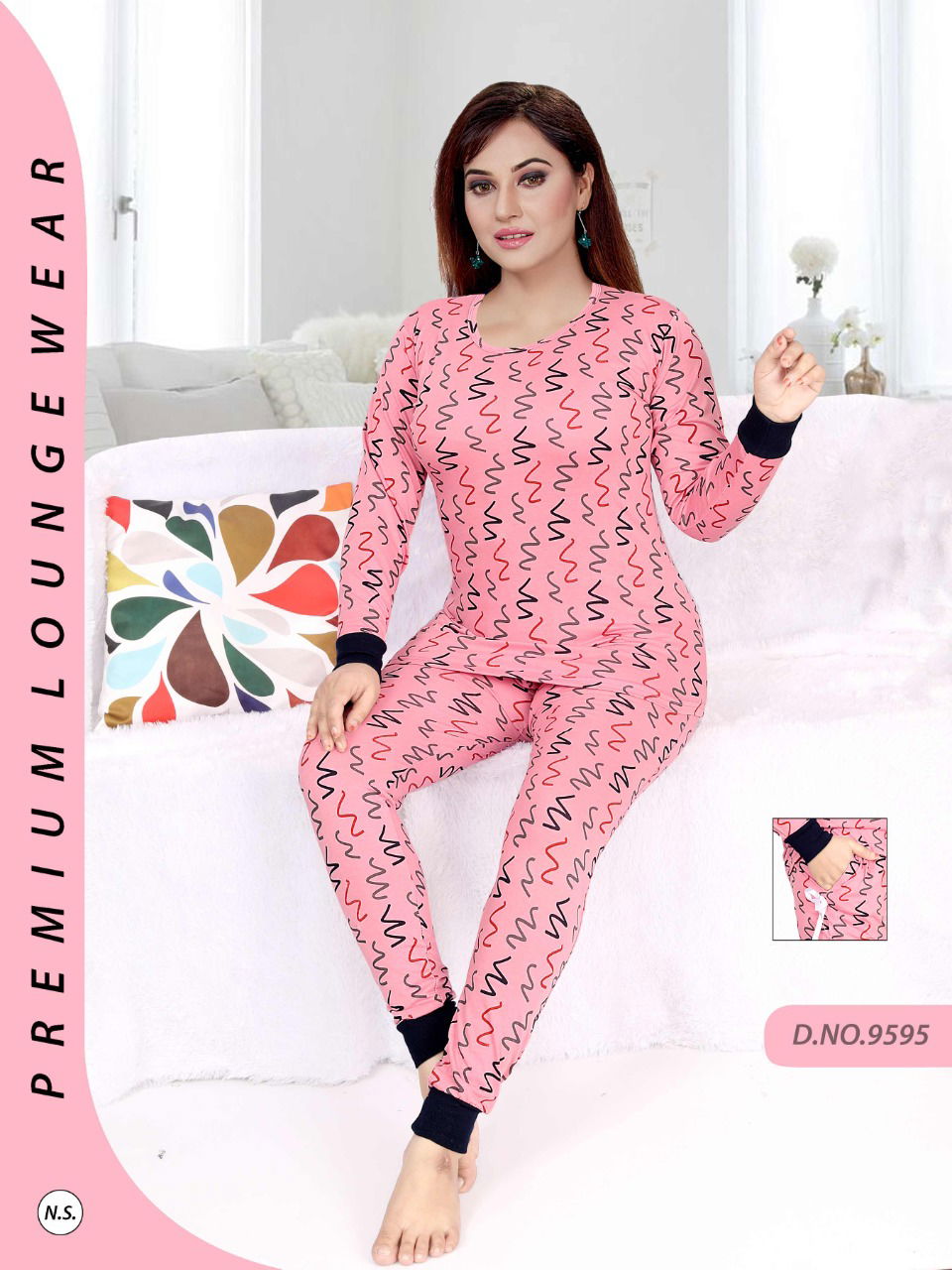 Full Sleeves Night 886 Latest Exclusive Premium Hosiery Night Suits Collection