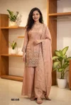 Peach Colour Luxuria Vol 1 By Beriston Viscose Sharara Suit BS108
