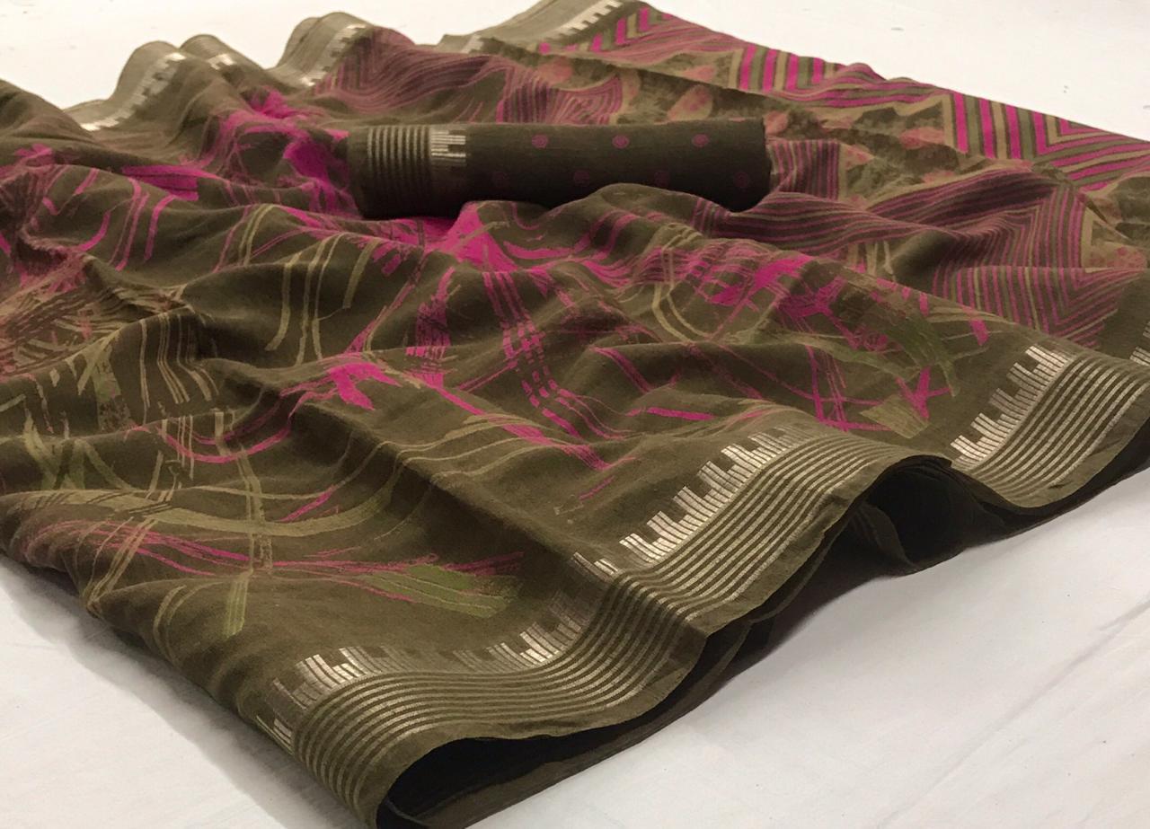 Latest Designer Printed Daily Wear Saree Collection  