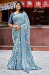 Sonmarg Vol 2 By Kashvi Pc Moss Viscose Daily Wear Saree Exporters In India 