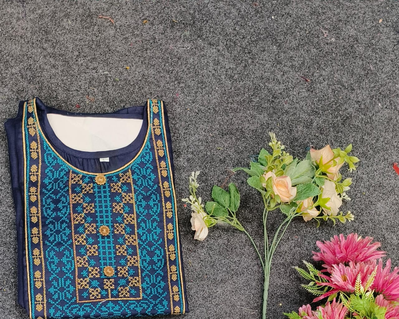 Cloud Vol 2 By Vardan Nira Cotton With Embroidery Kurti Wholesale In India