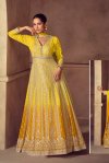Romani By Gulkayra Chinon Embroidery Gown With Dupatta