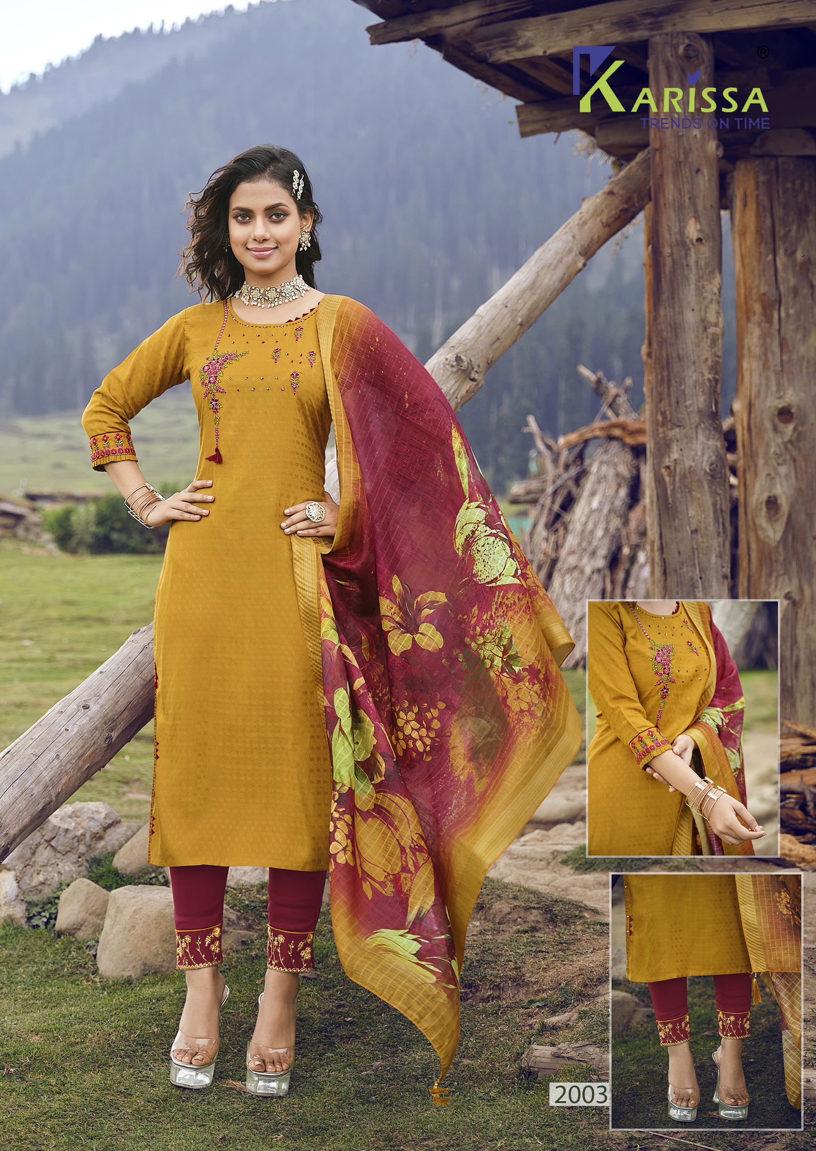 Hazel By Karissa Kurti Pant With Dupatta Kurti With Bottom Catalog