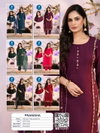 Pranisha By Kaya Vertican Kurti With Bottom Dupatta Wholesale Price In Surat