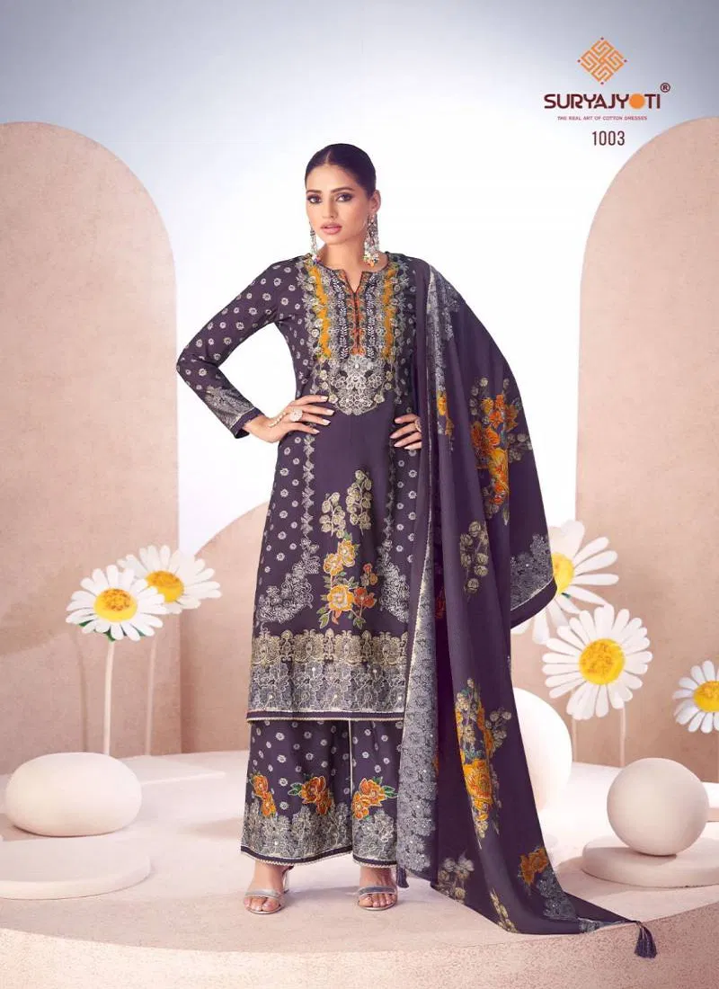 Komal Vol 1 by Suryajyoti Modal Discharge Printed Dress Material Orders In India