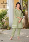 Eva By Clysi Cotton Dobby Kurti With Bottom Wholesale Online