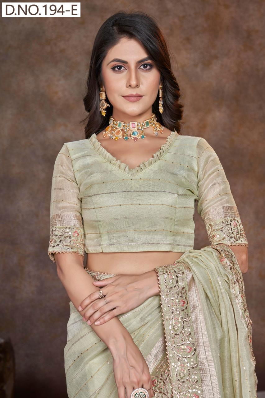 Sumitra 194 A To 194 H Top Dayed Sequins Lining Wholesale Price In Surat