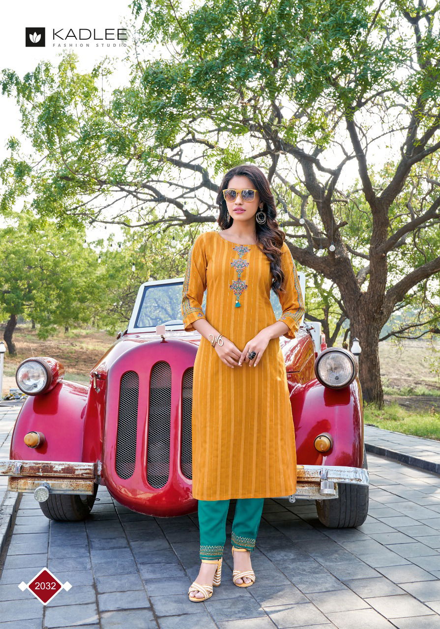 Kadlee Shalinee 3 New Ethnic Wear Viscose Kurti With Bottom Collection