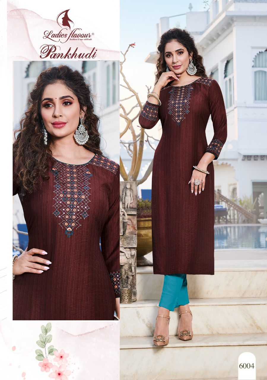 Ladies Flavour Pankhudi Fancy Party Wear  Designer Kurti Collection