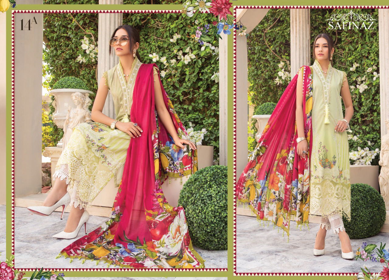 Safinaz Maria B M Print 7 New Heavy Festive Wear Embroidery Pakistani Salwar Kameez Collection