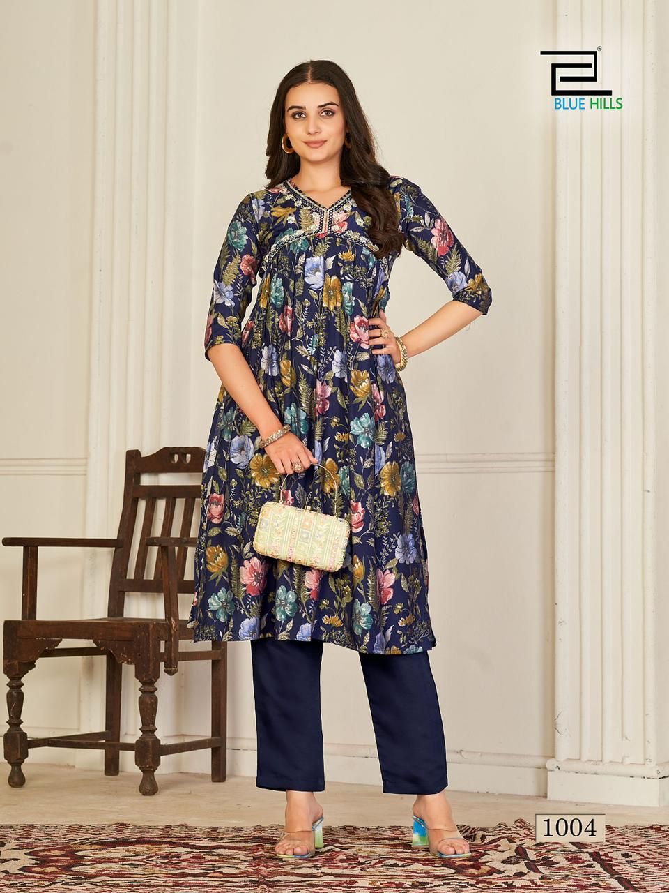 Blue Hills Suhana Alia Cut Kurti With Bottom Catalog
