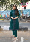 Savi Vol 1 By Mystic 9 Vertican Kurti With Bottom Wholesalers In Surat