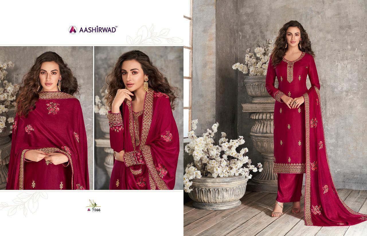 Haseena New Launch Of Latest Designer Salwar Suit Collection With Embroidery Neck Design And Silky Georgette With Heavy Embroidery Work