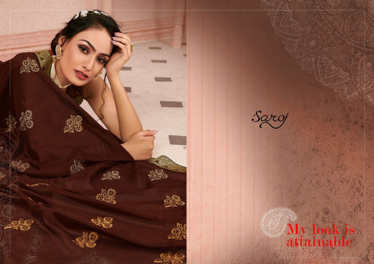 Saroj Biography Wedding Wear Latest Designer Silk Sarees Collection