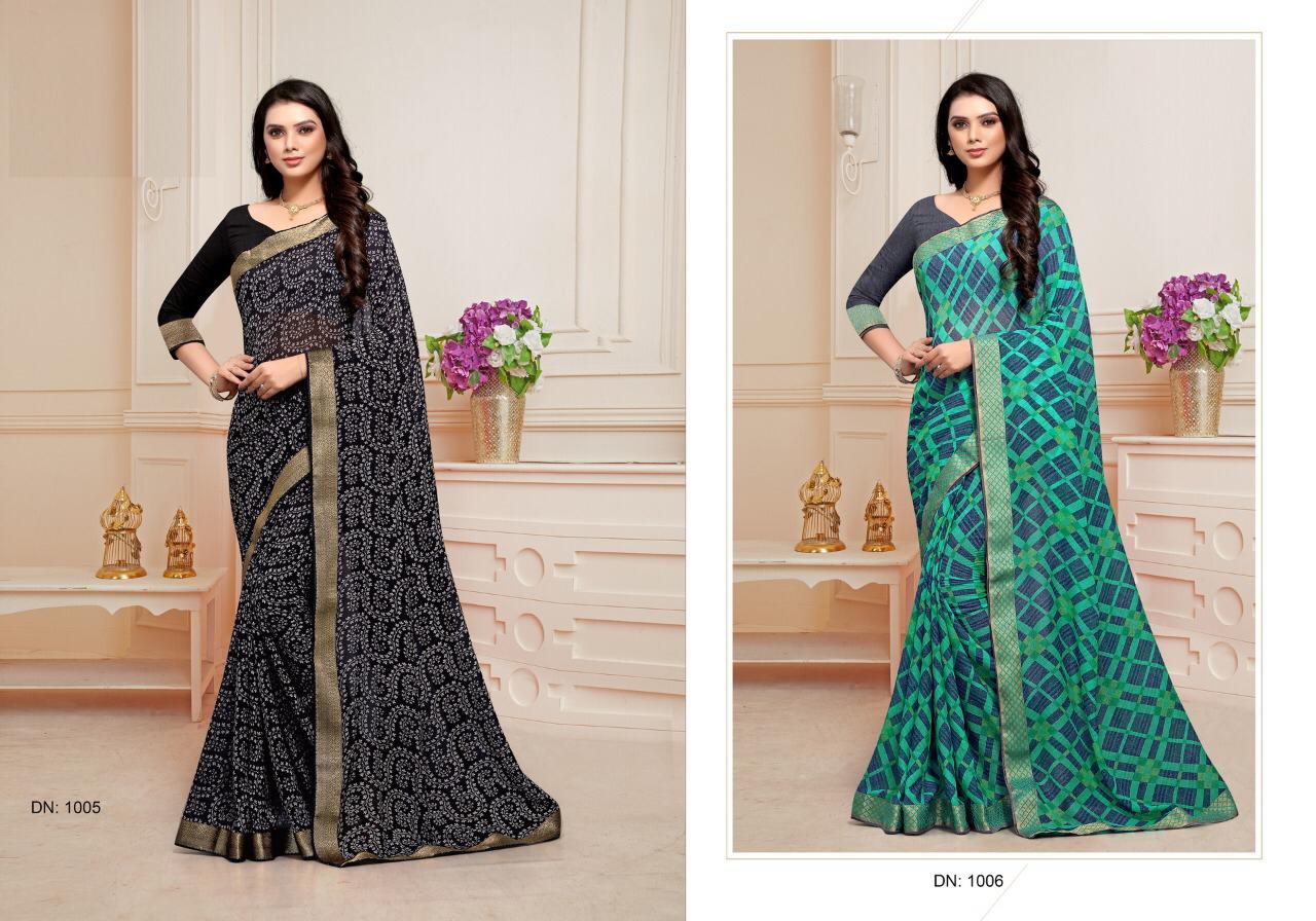 Mintorsi Designer Bridal Georgette with Banarsi lace and blouse with Manipuri silk Sarees Collection