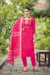 Monalisa Vol 7 By Ossm Roman Silk Wholesale Kurti With Bottom Dupatta In India