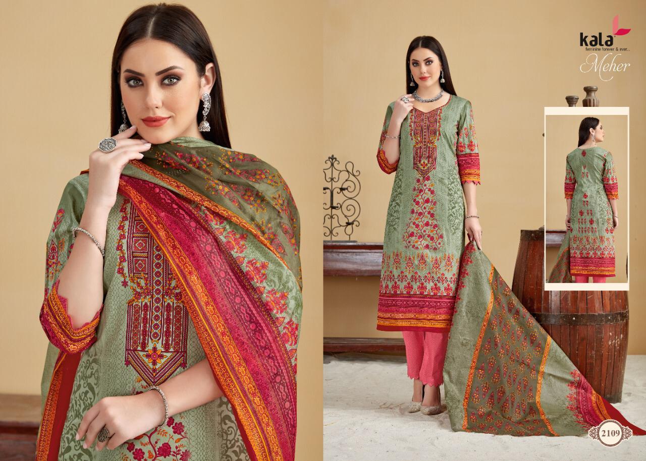 Kala Meher Vol 3 Daily Wear Casual Wear Latest Printed Cotton Dress Material 
