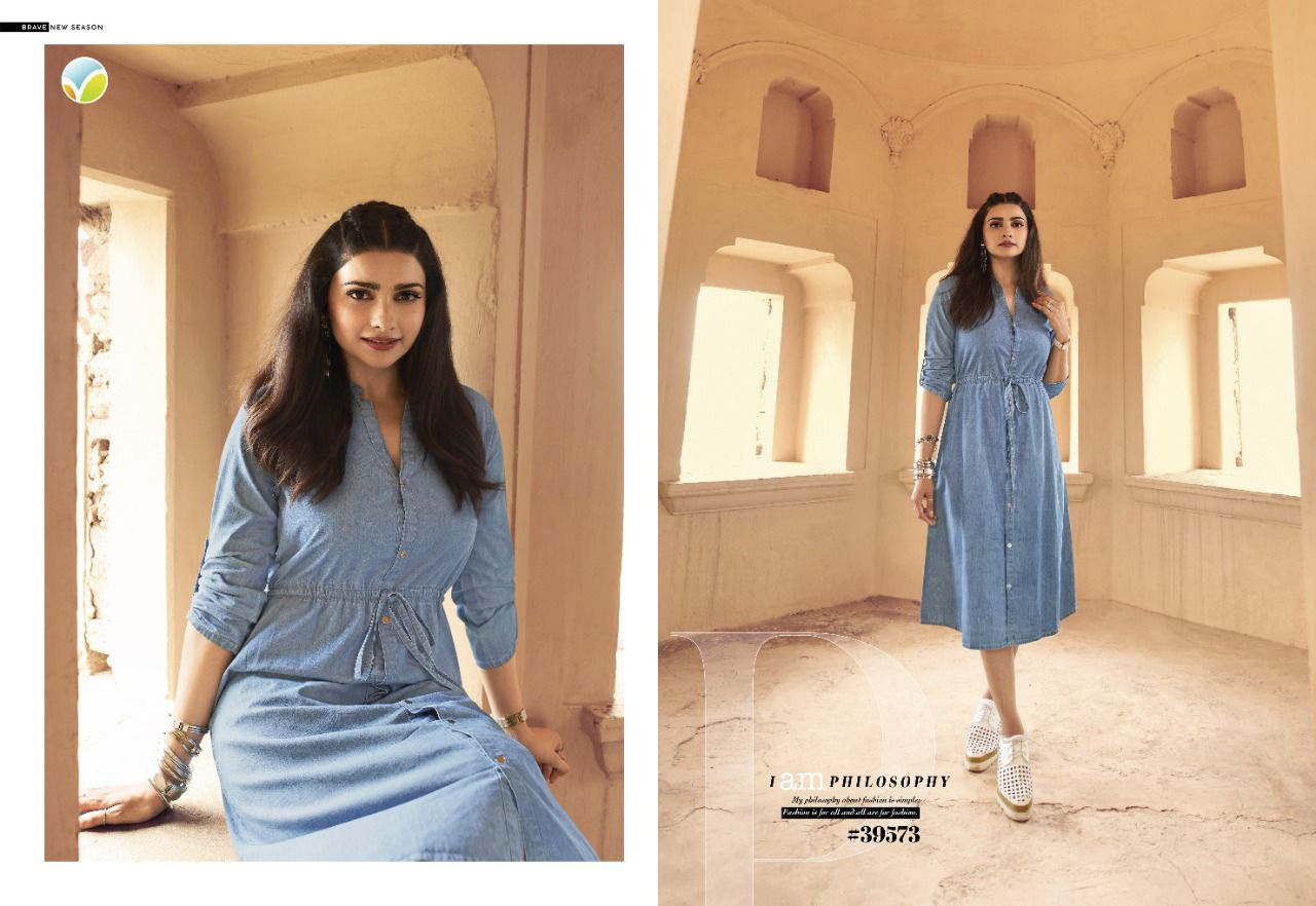 Vinay Tumbaa Denim 2 Exclusive Fancy Party Wear Denim Stylish Kurti Collection