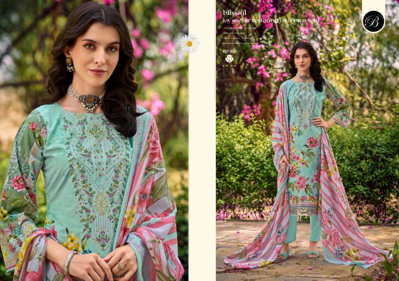 Yasmin By Belliza Cotton Digital Printed Dress Material Wholesale In India