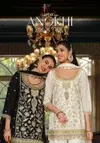 Anokhi Black And White By Eba Chinon Best Readymade Suits Wholesale Shop In Surat

