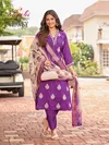 Honey By Aanchi Roman Silk Kurti With Bottom Dupatta Wholesale Market In Surat