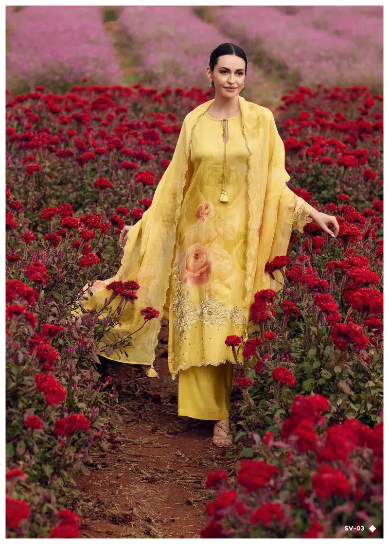 Sunkissed Vibes By Varsha Organza Designer Salwar Suits Wholesale In India