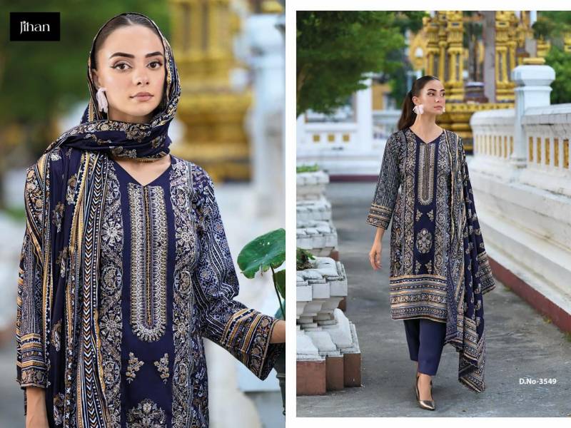 Jihan 3548 To 3549 A Chiffon Dupatta Pakistani Salwar Wholesale Market In Surat With Price
