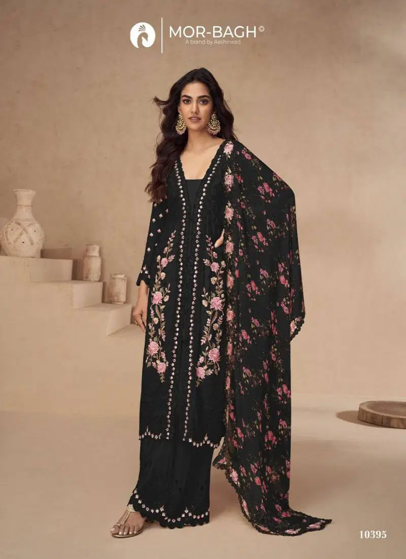 Aashirwad Mor Bagh Aarna Color Plus Chinon Silk Salwar Readymade Suits Orders In India