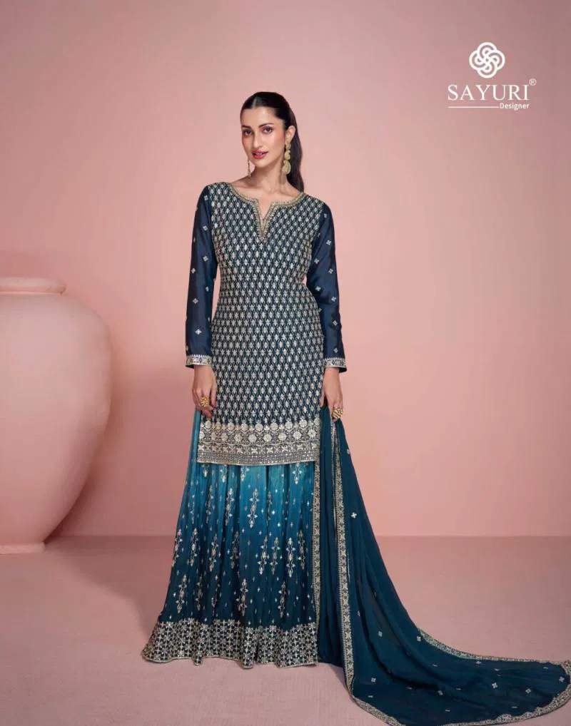 Zoha By Sayuri Chinon Silk Designer Salwar Kameez Wholesale Market In Surat
